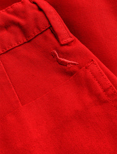 Bermuda Reserva Infantil Sarja Alfaiataria Vermelho