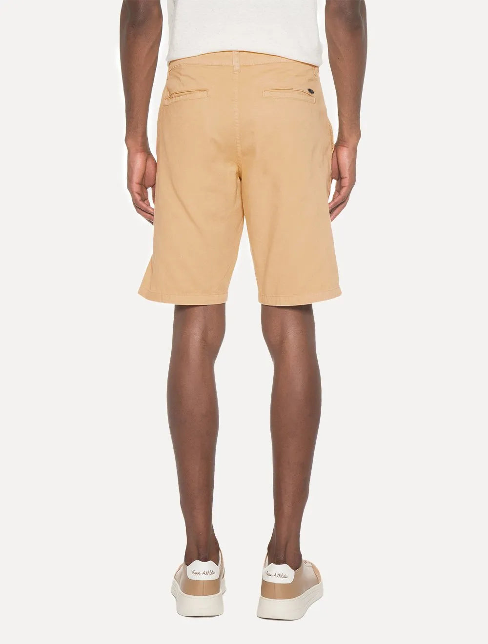 Bermuda Aramis Masculina Sarja Chino Cós Chambray Cáqui Claro
