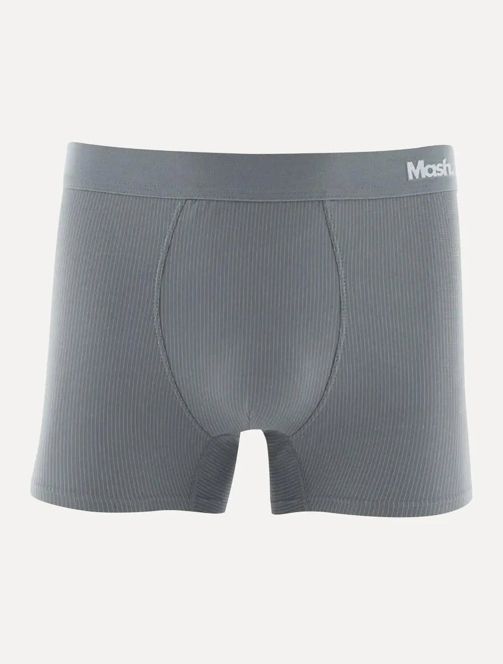 Cueca Mash Masculina Boxer Microfibra Risca de Giz Cinza