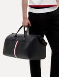 Bolsa Tommy Hilfiger Metallic Logo Signature Tape Duffel Bag Masculino Preto