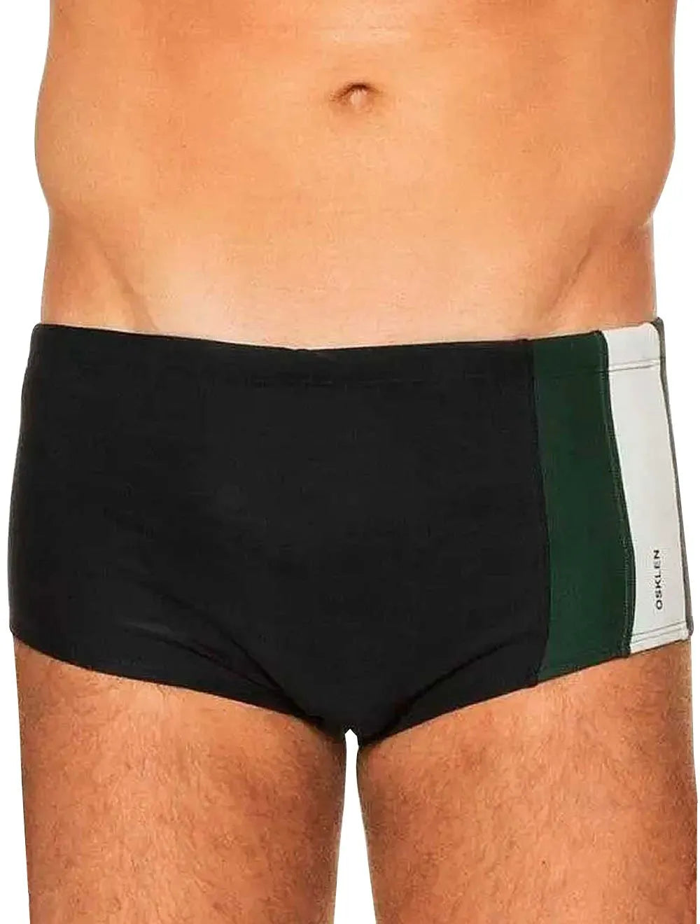 Sunga Osklen Masculina Color Band Recortes Verde/Off/Preta