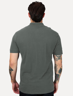 Polo Aramis Masculina Regular Basic Piquet Surton Mono Logo Verde Médio
