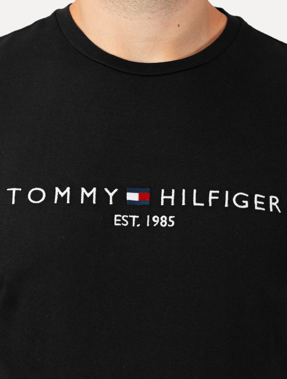 Kit Camisetas Tommy Hilfiger | Masculina Core Logo Tee Cinza/Preta