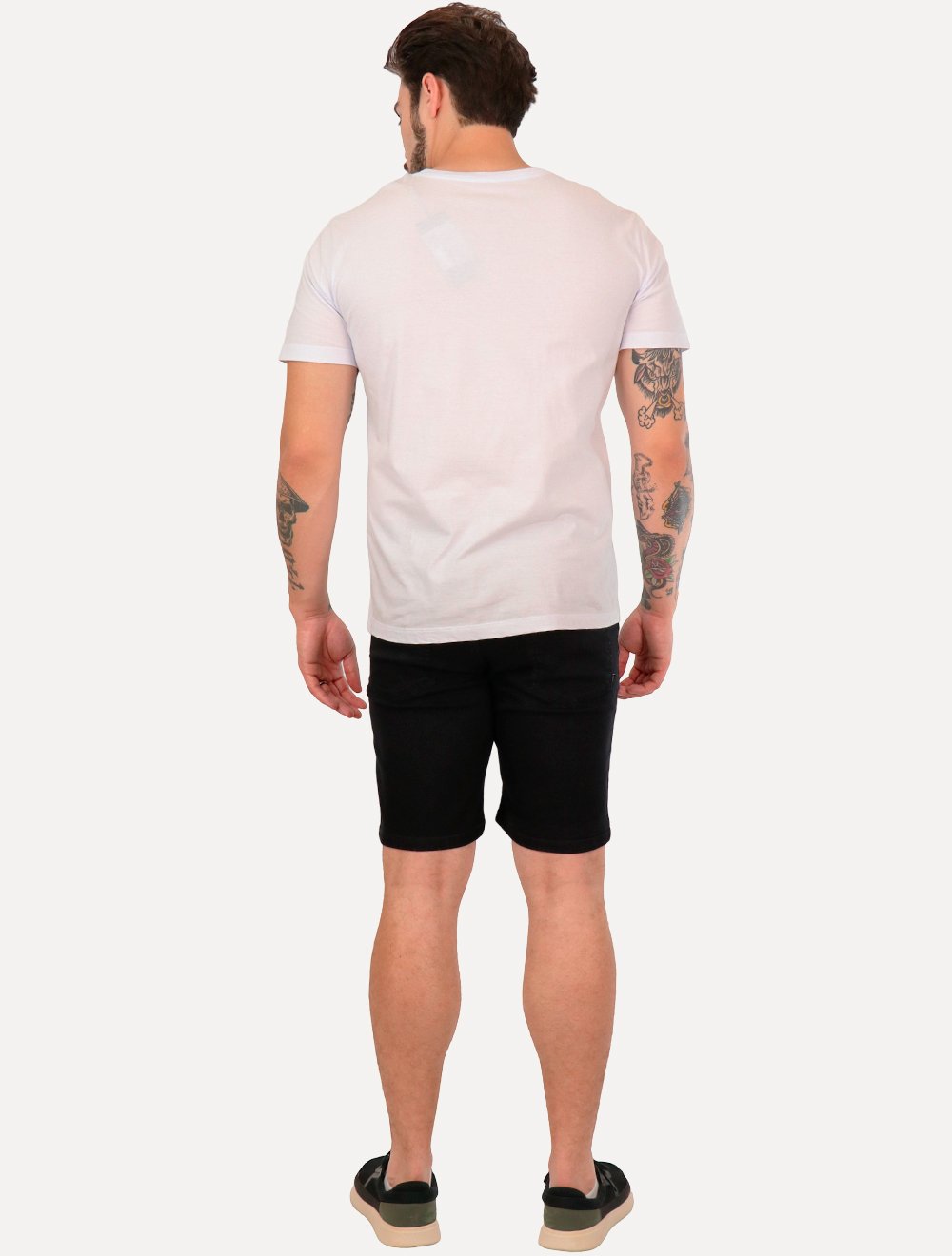 Bermuda Aramis Masculina Jeans Five Pockets Preta