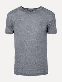 Camiseta Reserva Masculina Slim Malha Pêssego Marinho Mescla