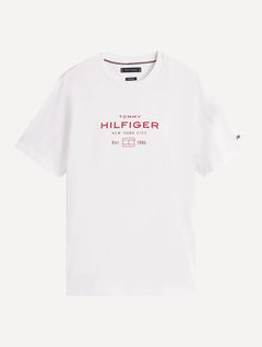 Camiseta Tommy Hilfiger Masculina Center New Stack Branca