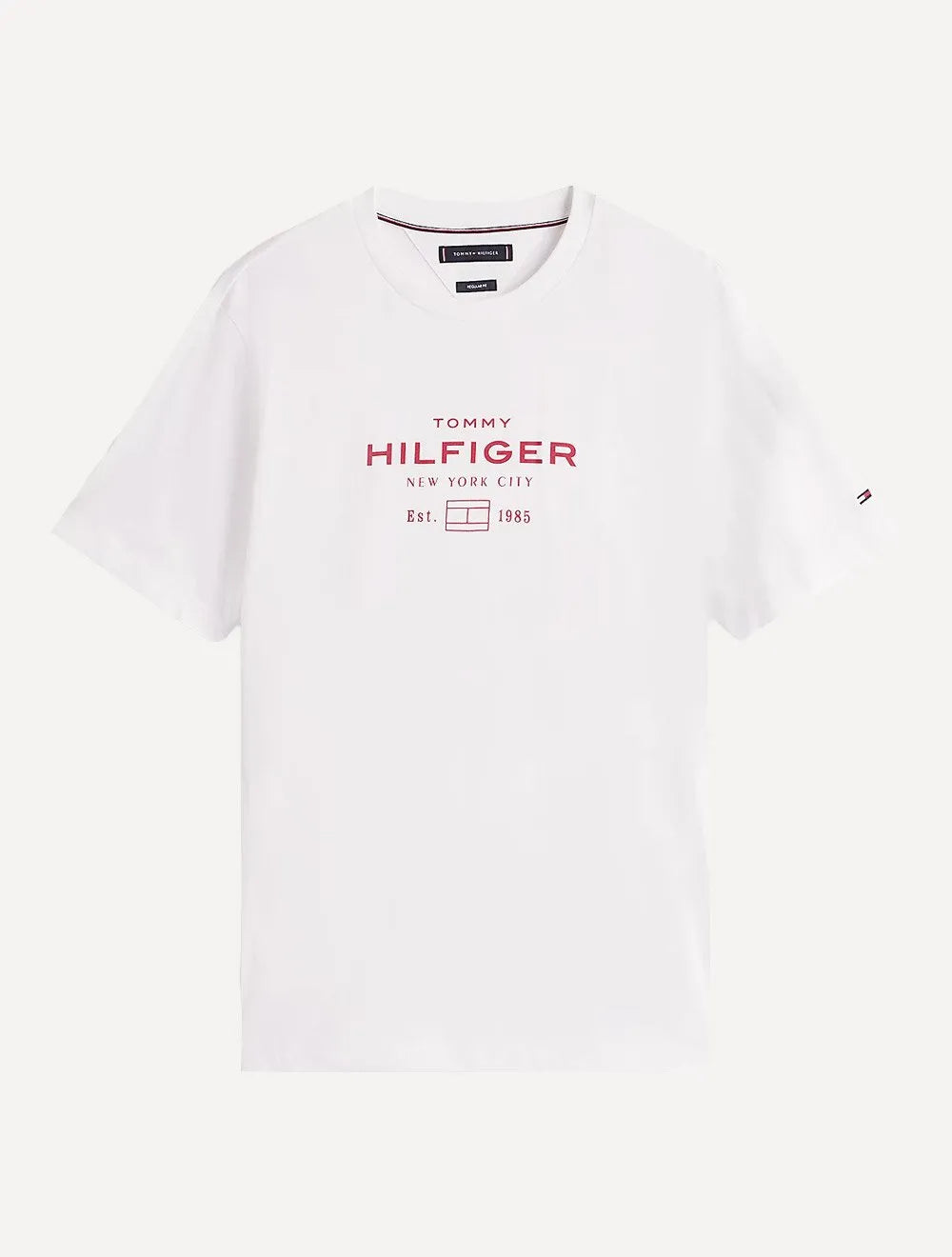 Camiseta Tommy Hilfiger Masculina Center New Stack Branca