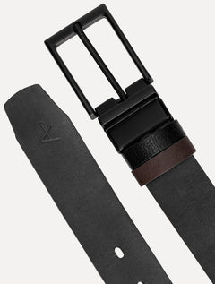 Cinto Aramis Masculino Couro Dupla Face Floater Italy Marrom Café/Preto	CI.01.0158 007/027