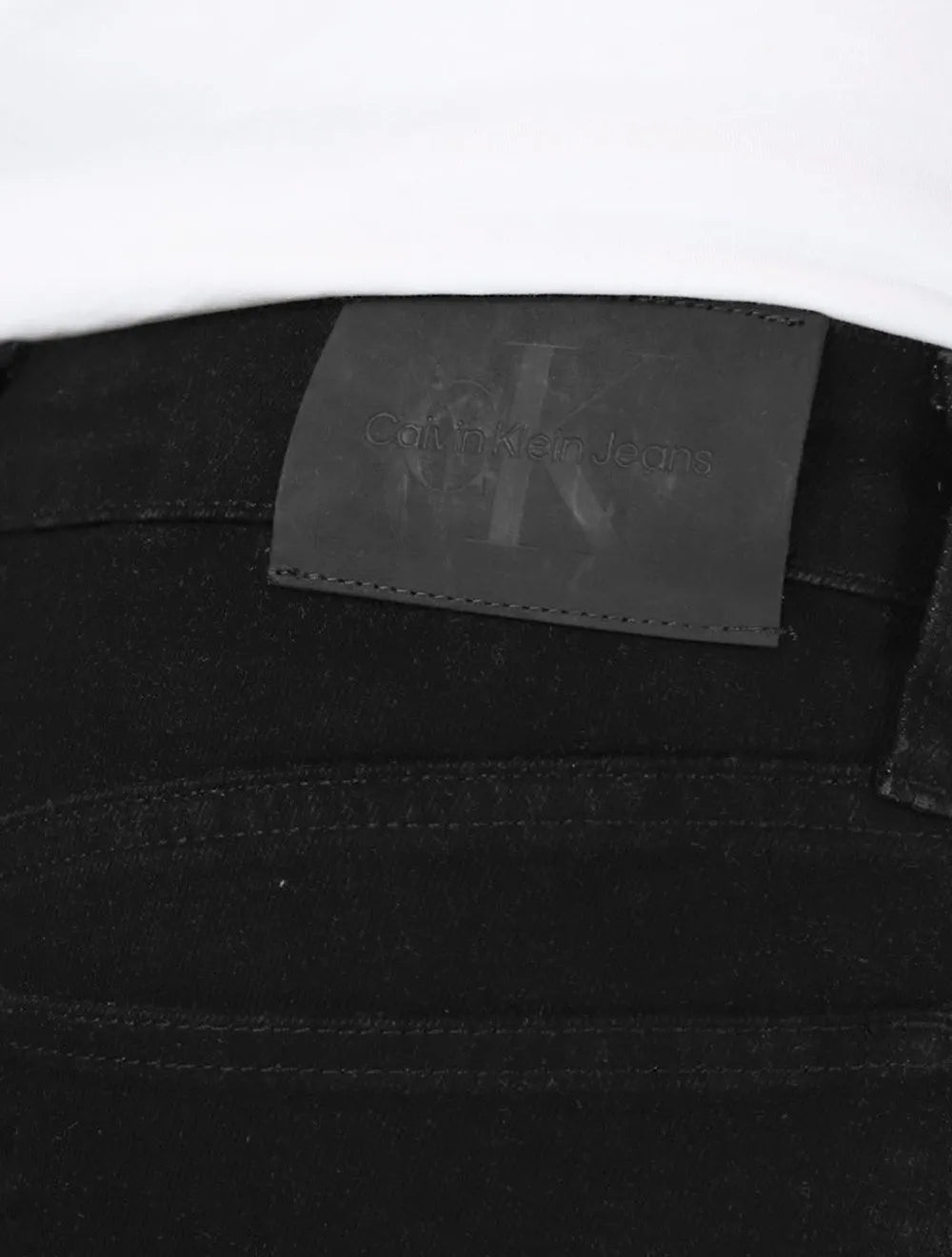 Calça Calvin Klein Jeans Masculina Slim 5 Pockets Preta
