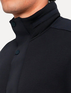 Jaqueta Moletom Armani Exchange Masculina Button Full-Zip Azul Marinho