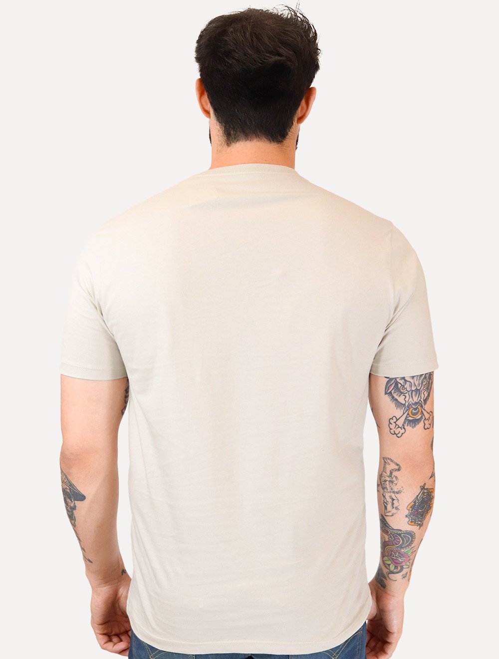 Camiseta Guess Masculina Los Angeles Rubber Scratched Areia