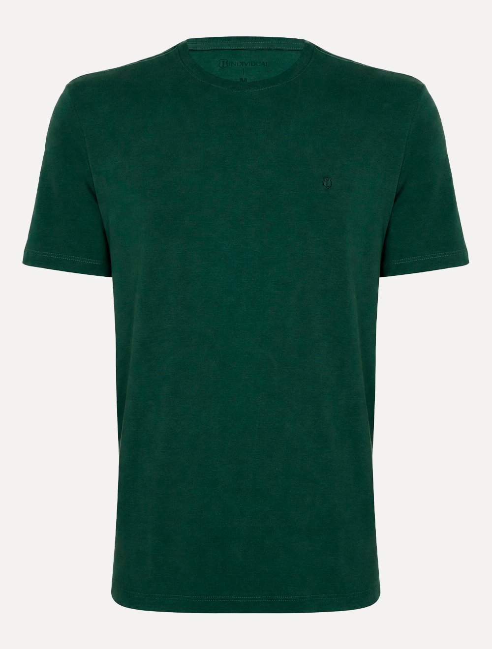 Camiseta Individual Masculina Comfort Pima Soft Touch Logo Verde