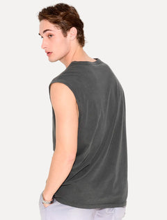 Regata John John Masculina Relaxed Fit Stone Mini Logo Cinza