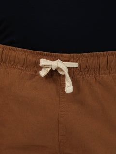 Short King & Joe Masculina Sarja Flex Twill Peach Marrom