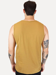 Regata King & Joe Masculina Logomania Circle Script Peito Marrom
