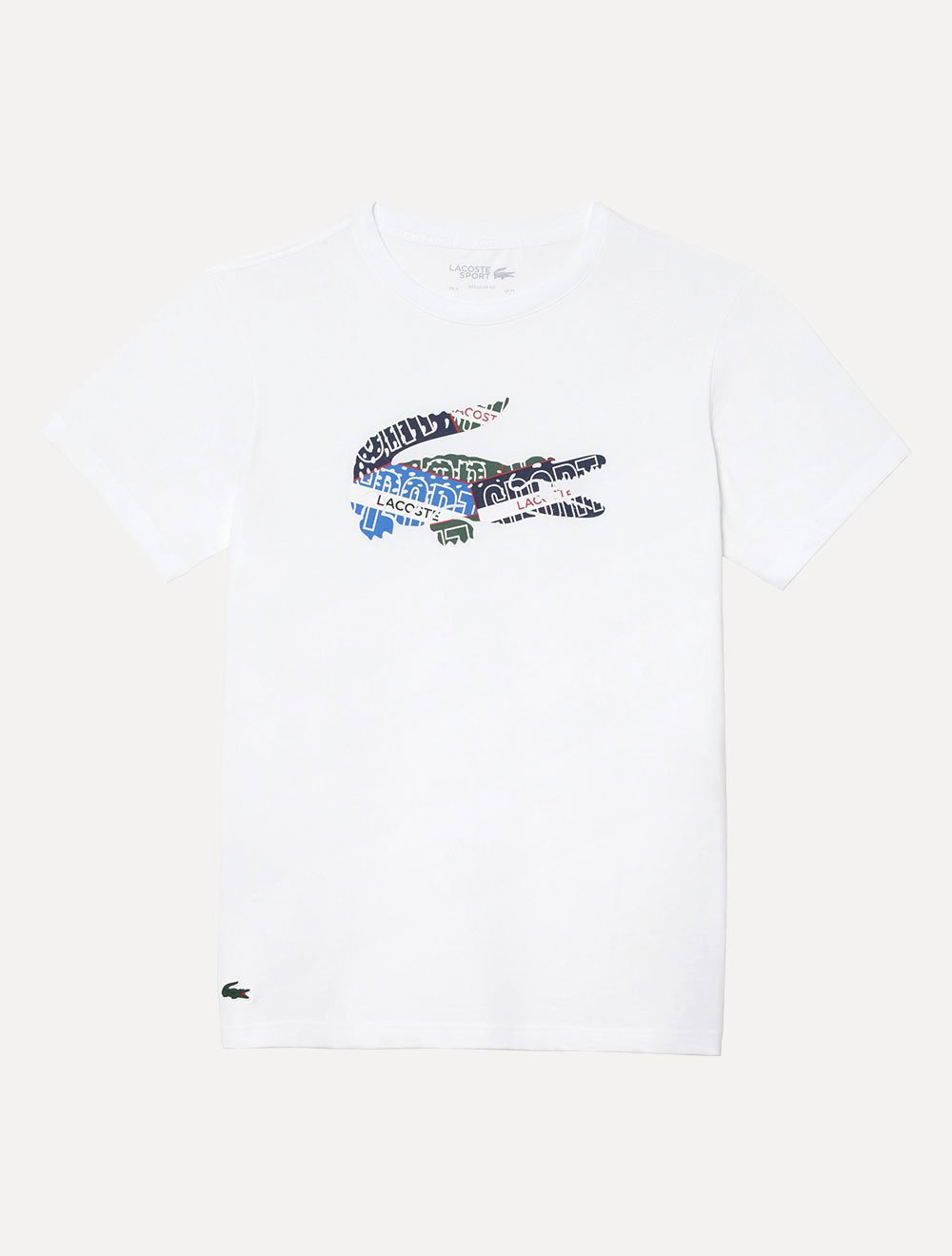 Camiseta Lacoste Masculina Sport Cotton Jersey Logo Branca