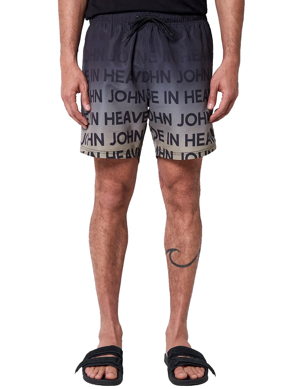 Short John John D'Água Masculino Reto Escape Route Preto