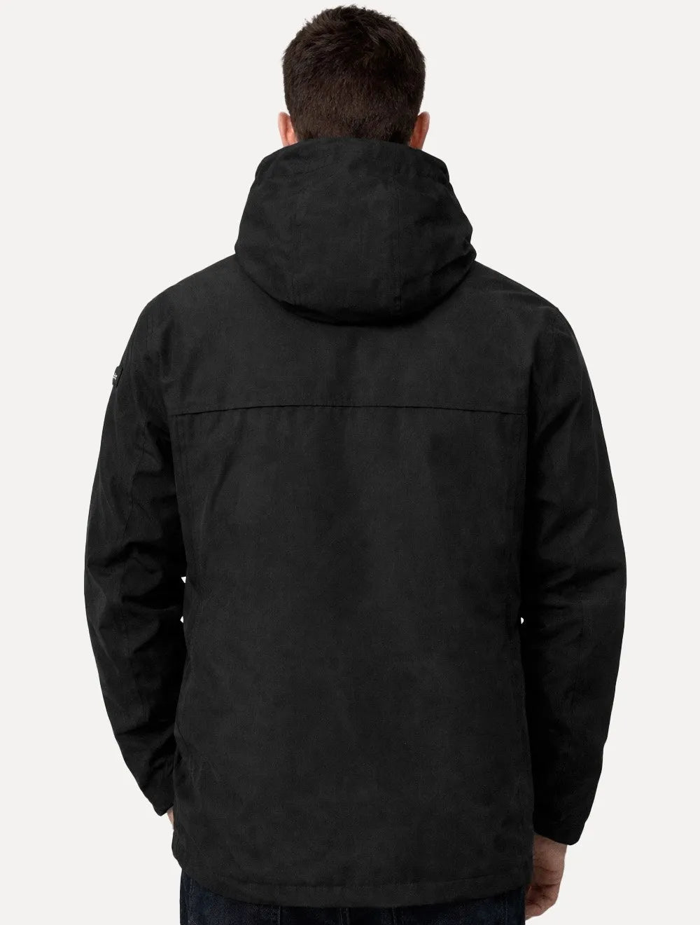 Jaqueta Calvin Klein Masculina Nylon Hoodie Windbreaker Preta