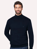 Blusa Dudalina Masculina Tricot Cacharel Cotton Azul Marinho