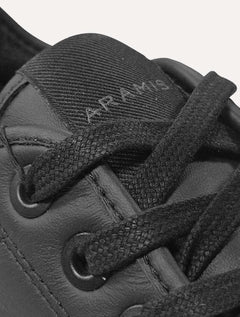Tênis Aramis Masculino Couro Recortes Deep Leather All Black Preto
