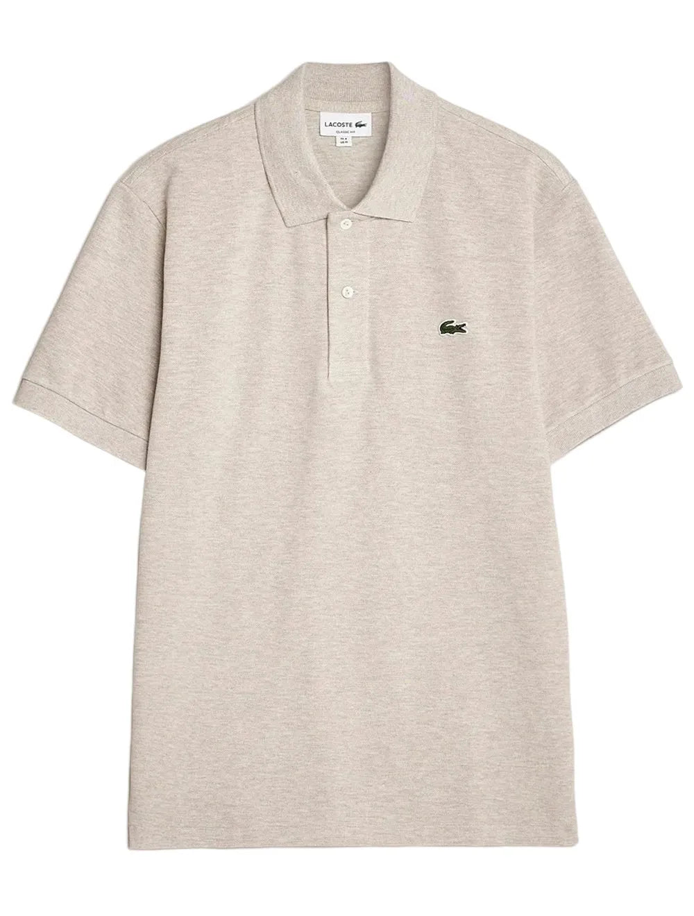 Polo Lacoste Masculina Classic Fit Mescla Areia