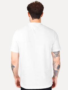 Camiseta Tommy Hilfiger Masculina Regular Small Crest Outline Branca