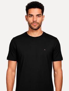 Kit Camisetas Aramis | Masculina Basic Lisa Cinza Mescla/Preta/Branca