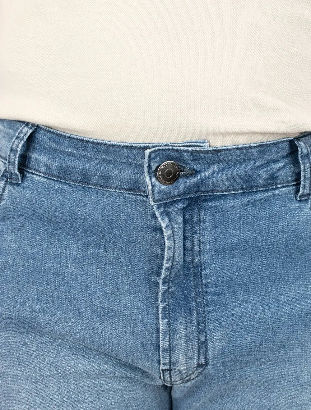Calça John John Masculina Comfort Slim Davos Azul Claro