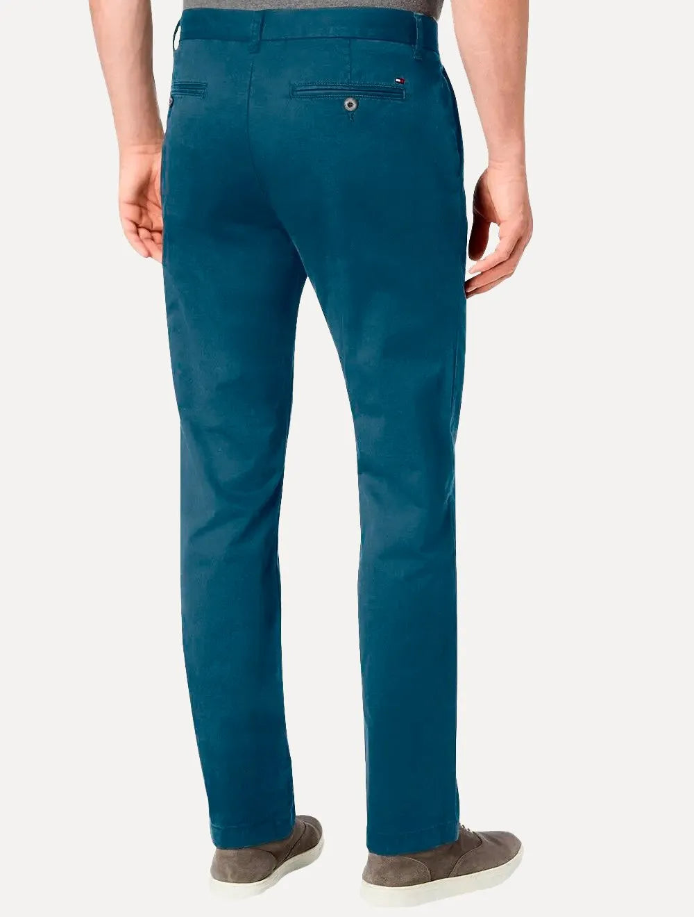 Calça Tommy Hilfiger Masculina de Sarja Brooklyn Azul Cobalto