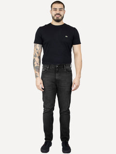 Calça Tommy Jeans Masculina Dad Regular Tapered Preta