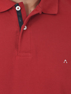 Polo Aramis Masculina Piquet Inner Detail Light Logo Vermelho