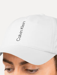 Boné Calvin Klein Masculino Swim Vertical Logo Branco