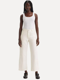 Calça Levis Jeans Feminina 501 Crop Lightweight Branca