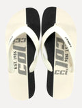 Chinelo Colcci Masculino Neto Maxi Logo Off White/Preto