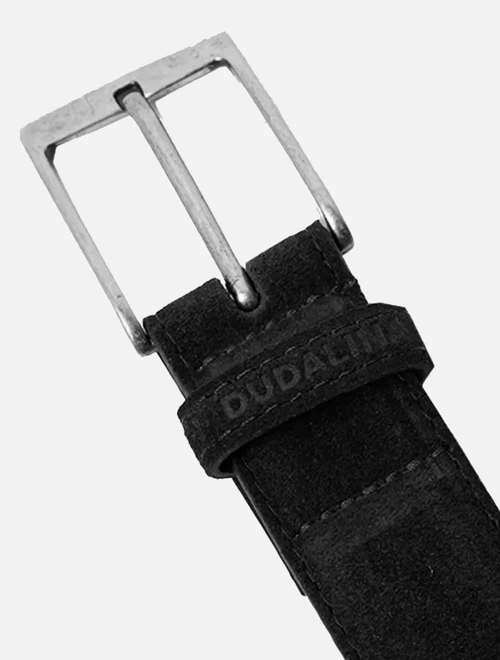 Cinto Dudalina Masculino Couro Camurça Preto