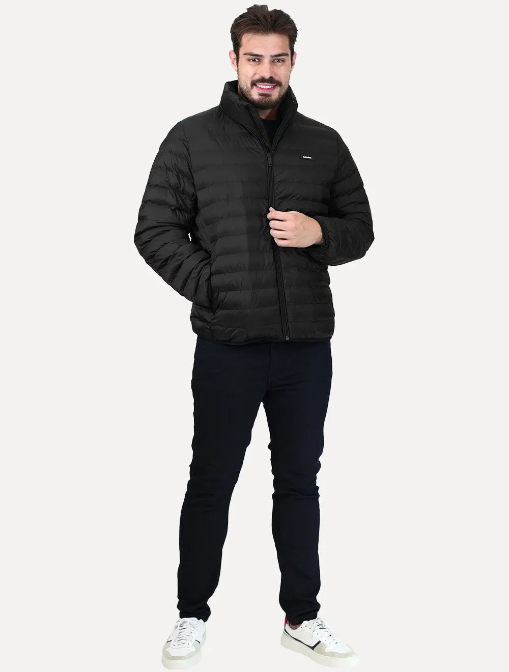 Jaqueta Calvin Klein Masculina Puffer Waterproof Preta