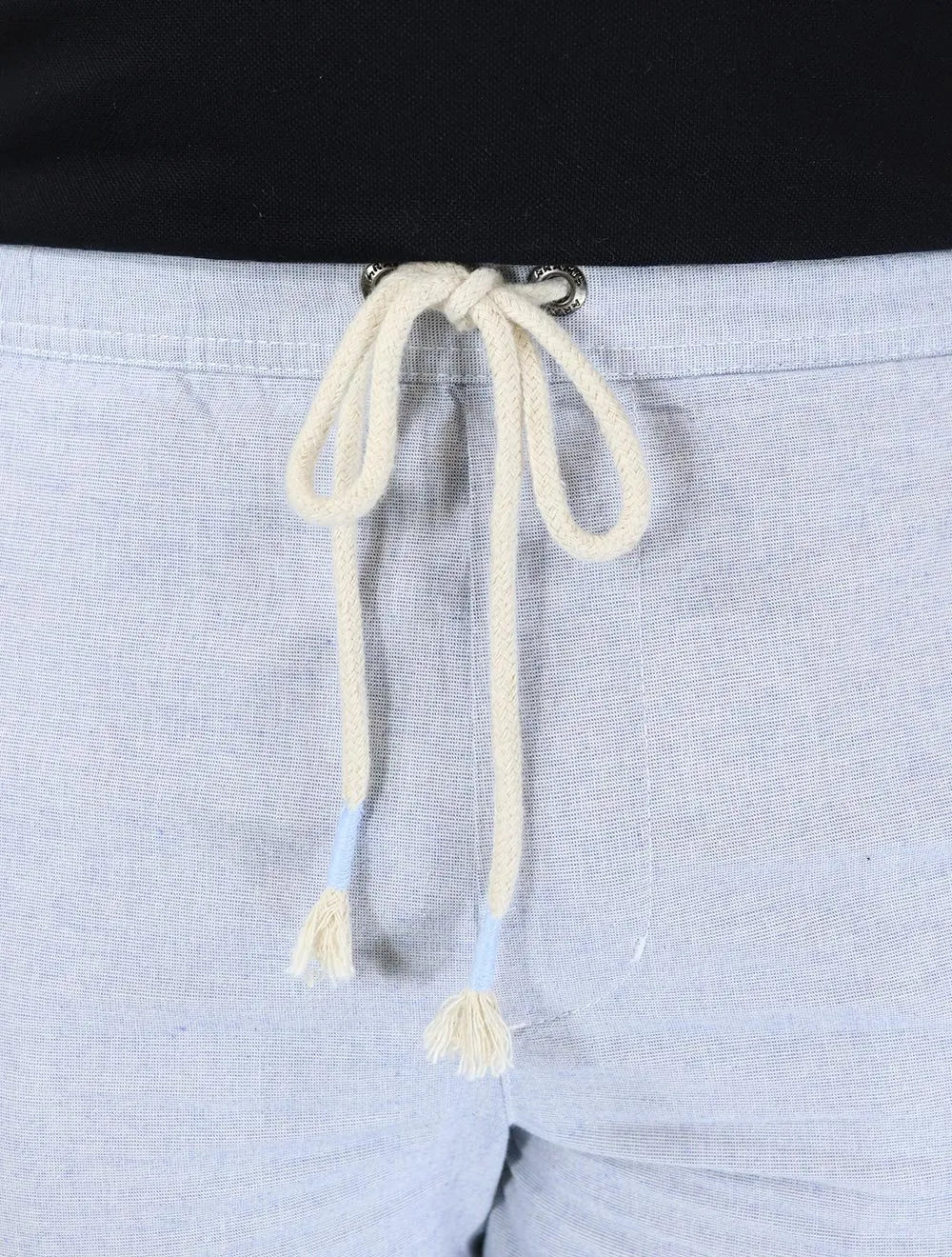 Bermuda Aramis Masculina Pinpoint Elástico Azul Claro Mescla