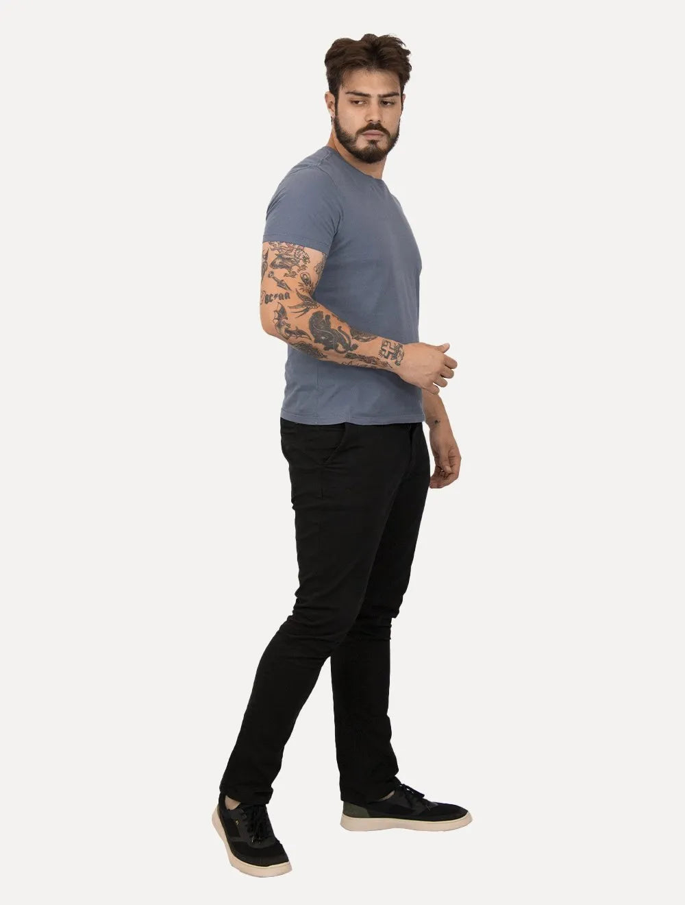 Camiseta Reserva Masculina Lisa Back Woodpecker Azul Marinho