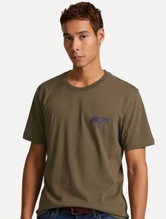 Camiseta John John Masculina Relaxed Fit Ranch Marrom Escuro