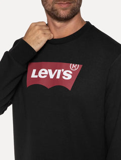 Moletom Levis Masculino Crewneck Batwing Preto