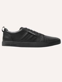 Tênis John John Masculino Boston Leather Black Preto