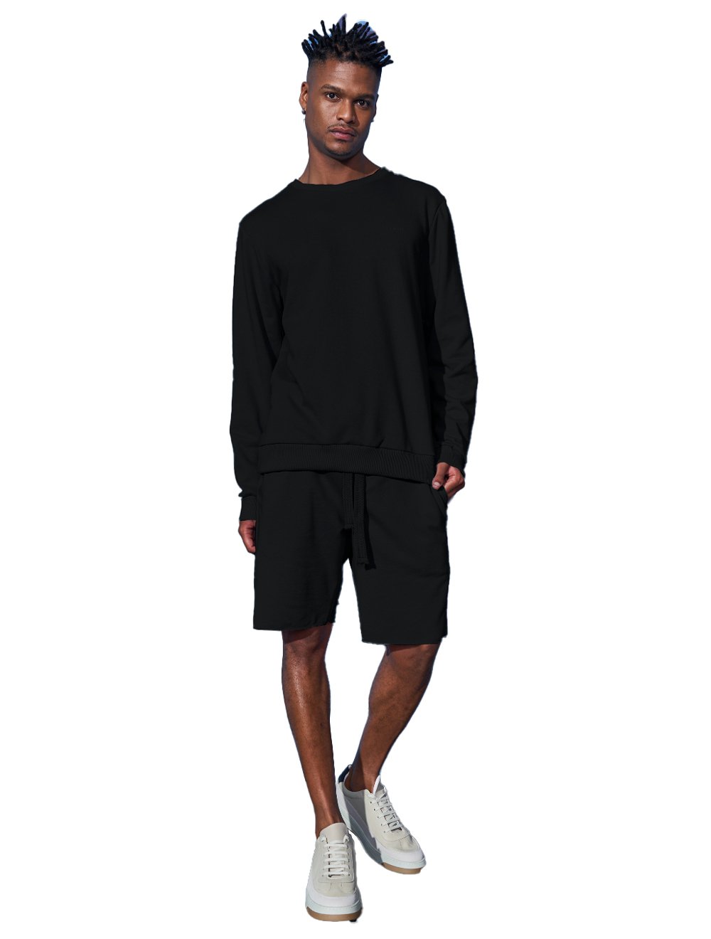 Moletom Colcci Masculino Crewneck Simple Logo Preta