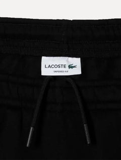 Calça Lacoste Moletom Masculina Jogger Signature Sash Preta