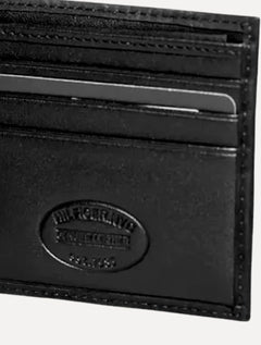 Carteira Tommy Hilfiger Masculina Couro Johnson Mini CC Wallet Preta