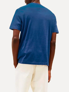 Camiseta Tommy Hilfiger Masculina Center Stack Azul Royal