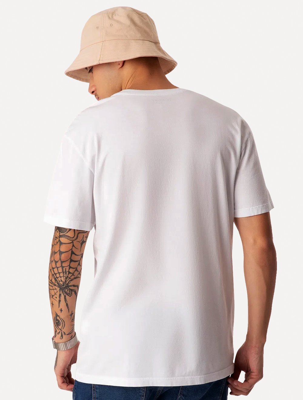 Camiseta Tommy Jeans Masculina Metallic Logo Chest Branca