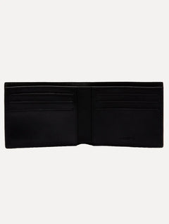 Carteira Lacoste Masculina Couro Classic Billfold Noir Preta