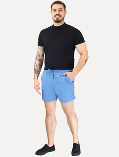 Short Foxton Masculino Linho Pier Casual Azul
