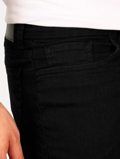 Bermuda Aramis Masculina Jeans Five Pockets Preta