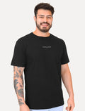 Camiseta Tommy Jeans Masculina Frontal Linear Logo Preta